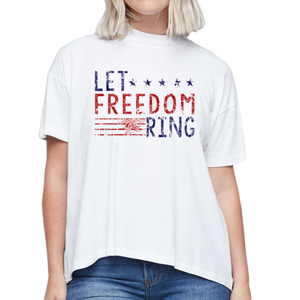 Let Freedom Ring Trident Hi-Lo Tee
