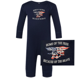 Trident Home of the Free Infant Long Legged Bodysuit