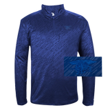 Trident Line Embossed Quarter Zip Long Sleeve Pullover