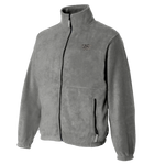 Trident Grey Full-Zip Fleece Jacket with American Flag