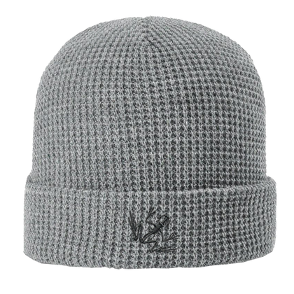Bone Frog Heather Grey Waffle Cuffed Beanie