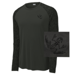 Bone Frog Black Long Sleeve Digi Camo Tee