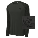 Bone Frog Black Long Sleeve Digi Camo Tee