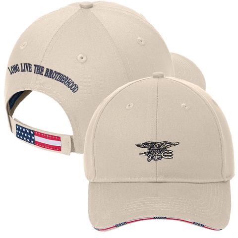 Trident Americana Flag Long Live the Brotherhood Cap