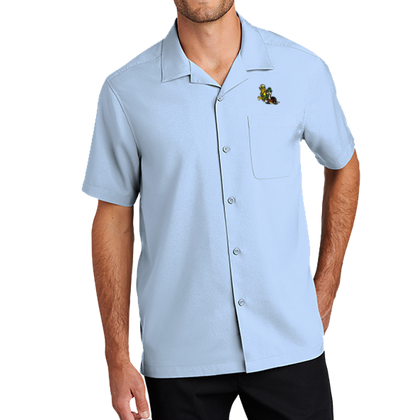 Men's Freddy & Sammy Cloud Blue Short Sleeve Performance Camp Shirt