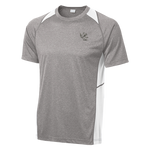 Men's Charcoal/White Bone Frog Heather Colorblock Contender Tee