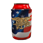 American Flag Trident Pocket Koozie