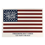 Magnet: Freedom Isn't Free Flag with Trident