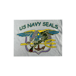 Multi Color Hand Drawn Trident US NAVY SEALS Youth T-shirt